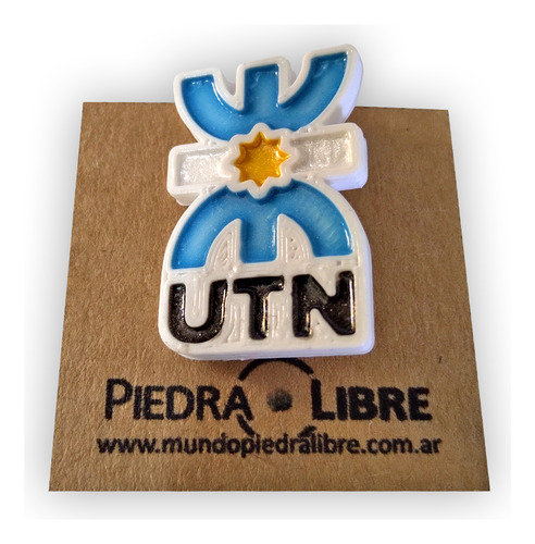 Utn Escarapela Pin Prendedor - Pack 20 Ud. Blanco Utn