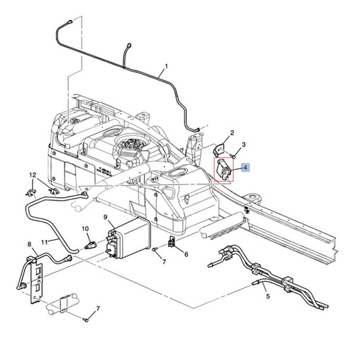 Valvula Evaporadora Canister Silverado 1500 V8 5.3l 2004