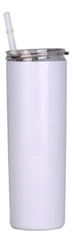 Vaso Botella Tumbler Termo Blanco Sublimación 20oz Mug Acero