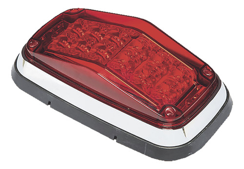 Luz De Advertencia 8 X 4, Color Rojo, Ip67, Sae, Ideal Para