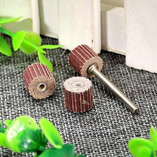 Imagen 2 de 9 de Dophee 10pcs 240 Grit Flap Lijado Rueda Cabeza De Pulido Dis