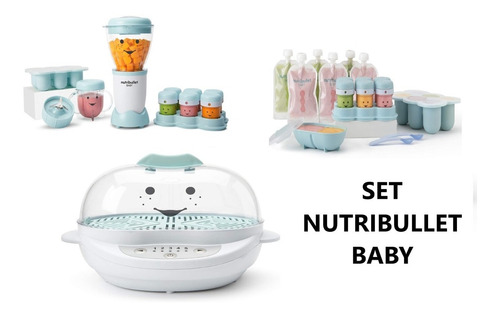 Set Completo Alimentos Para Bebés Y Niños Nutribullet Baby