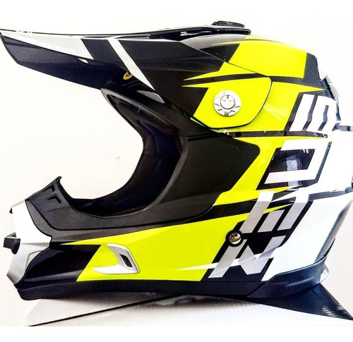 Casco Zeus Cross Gj 901l Blanco Enduro Atv En Freeway Motos