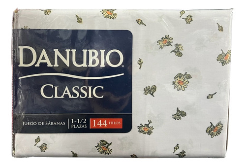 Juego De Sabanas Danubio Linea Classic 1 1/2 Plaza Est. Surt