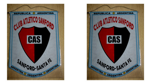 Banderin Grande 40cm Club Atletico Sanford Santa Fe