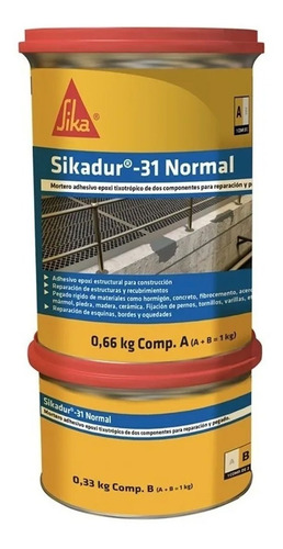 Imagen 1 de 8 de Sikadur 31 Adhesivo Epoxi Estructural 1k Reparación Pegad Mm