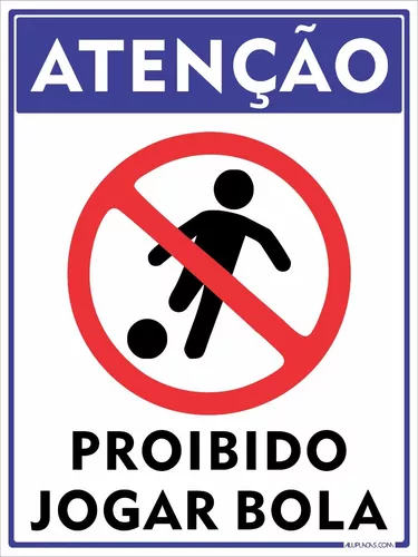 Sinal Proibido Para Jogar Bola Imagem de Stock - Imagem de esporte, placa:  188897869