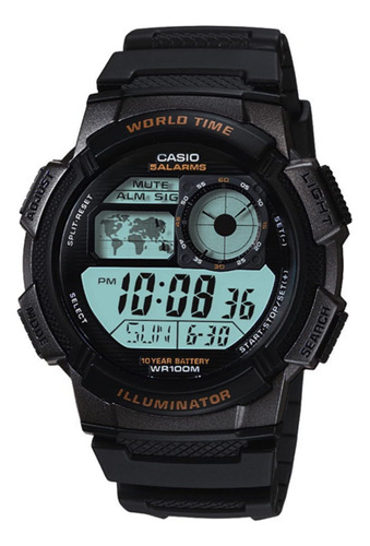 Reloj De Cuarzo Deportivo Casio Ae-1000w-1avdf Para Hombre