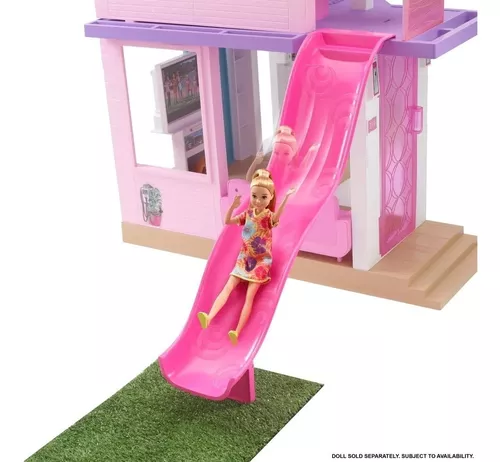 Casa de bonecas mobiliada de 2 andares da Mattel Barbie