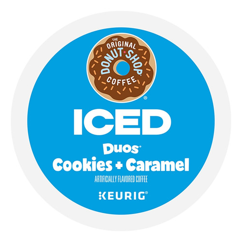 12 Cápsulas Café Keurig Donut Shop Iced Cookies + Caramel