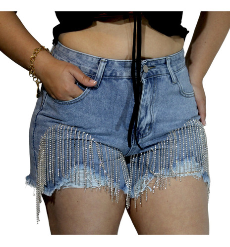 Short Jeans Mujer Mezclilla Denim D080 - Adcesorios