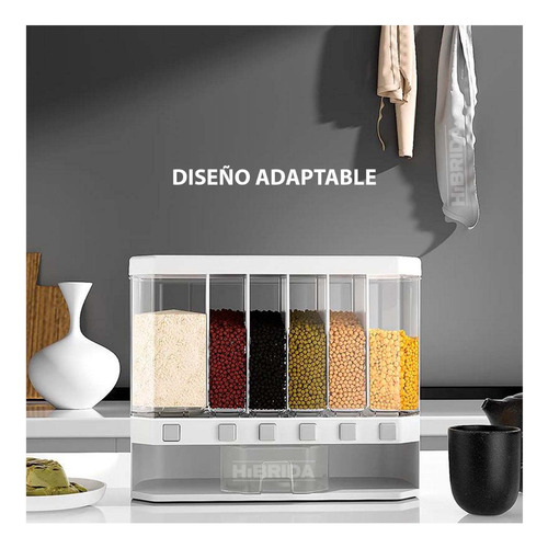 Dispensador De Alimentos Almacena Menestras Cocina Cereales