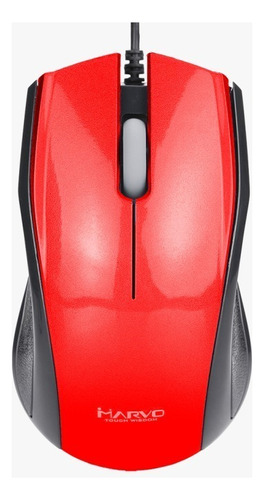 Mouse Usb Marvo Dms001 Con Cable 1200 Dpi Color Rojo