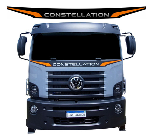 Faixa Adesiva Constellation Caminhão 2023 Volkswagen Laranja