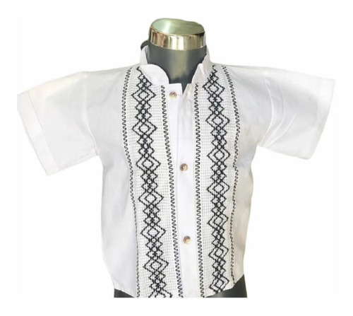 Camisa Guayabera Artesanal Niño (tallas 0-16) 100% Calidad
