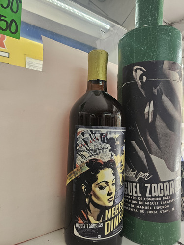 Botella Misil Antigua Brandy San Marcos Con Funda (Usado)