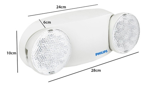 Imagen 5 de 9 de Lampara Emergencia Led Recargable R3 2.4w Philips Original