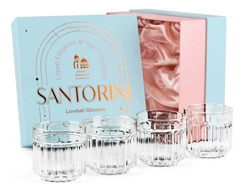 Santorini Lowball - Vasos De Coctel | Coleccion De Cristaler