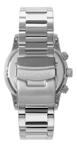 Relógio Technos Masculino Grandtech Prateado A Prova D'agua
