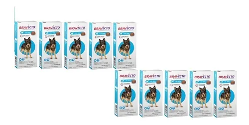 comprar Bravecto Combo 10 Unid De 20 A 40 Kg
