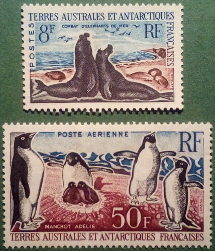 Imagen 1 de 3 de Antártida Francesa. Serie: Fauna. Año: 1962. Raras