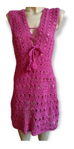 Vestido Tejido Aniston Crochet Playero