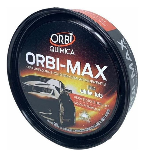 Kit 6 Cera Limpadora E Polidora Orbi-max Proteção E Brilho