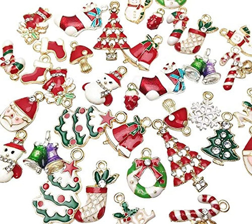 Dijes Y Medallas 38pcs Colgante De Navidad