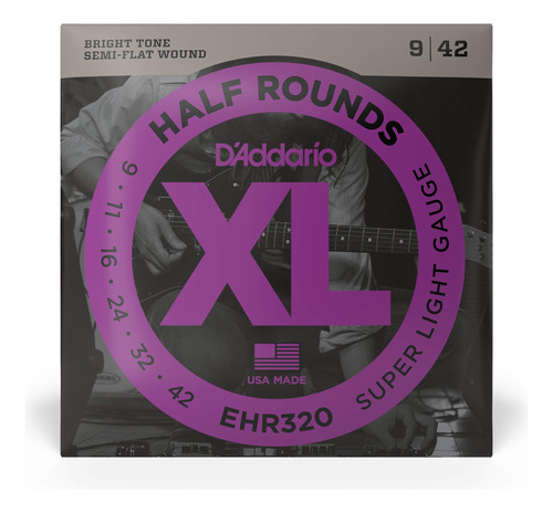 Cuerdas De Guitarra Eléctrica Xl Half Rounds -