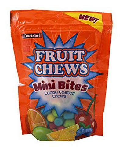 Tootsie Fruit Chews Mini Bites Recubierto De Caramelo, 9 Oz