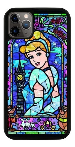 Funda Uso Rudo Tpu Para iPhone Cenicienta Princesa Mosaico