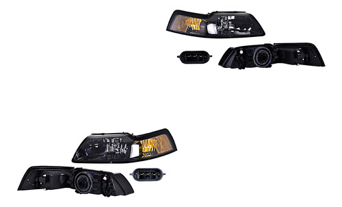 2) Faros Delanteros Depo Mustang Ford 1999-2004