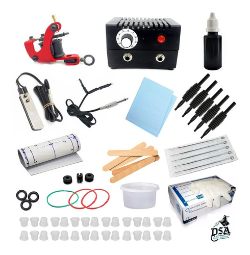 Kit Tattoo Para Tatuar Principiante Profesional Completo