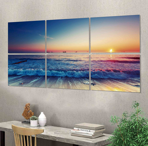 Cuadro Playa 55cm X 120cm Paisaje Deco Cod:1091