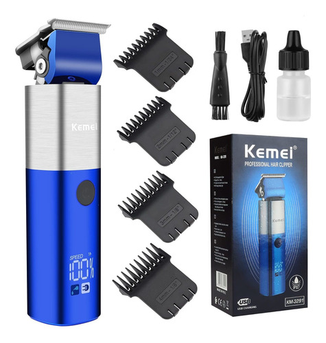 Kemei Máquina De Corte De Pelo Profesional Para Hombre, Ipx7