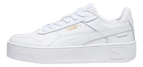 Tênis Puma Carina Street color branco/branco - adulto 39 BR