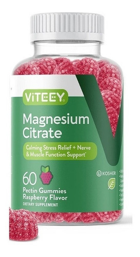 Imagen 1 de 2 de Magnesio Antiestres Niños Calm Frambuesa 60 Gomitas