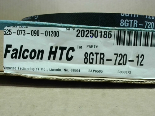Falcon Htc 8gtr-720-12 Synchrous Belt - New In Box Ddd