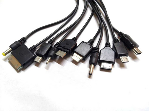 5 Multicargadores Compatible Con Celulares Pulpo Usb 10 En 1