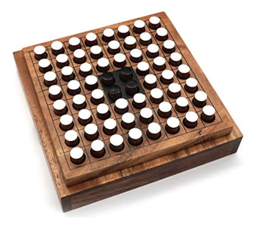 Othello Juego De Mesa De Madera Rustico Para 2 Jugadores