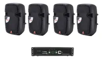 Comprar Kit 4 Bafles Bocinas 10 Qmc + Poder E2000 Amplificador