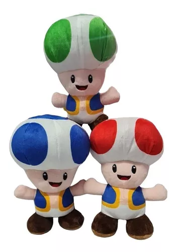 Pelúcia Personagens Turma do Mario Bros Video Game Bonecos Luigi Koopa  Cogumelo Toad Yoshi