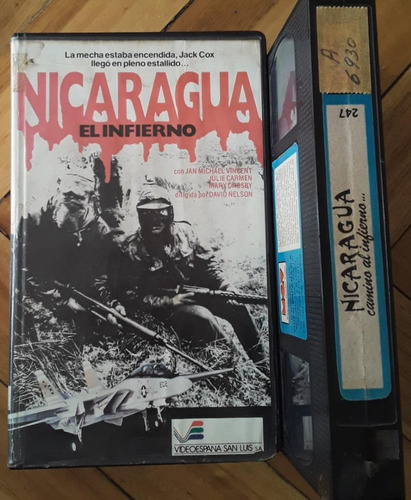 Nicaragua El Infierno Vhs Jan Michael Vincent Guerrilla Viol