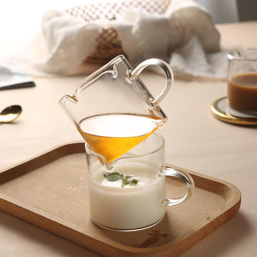 U Chef Juego De 2 Tazas De Café Espresso Vidrio Transparente