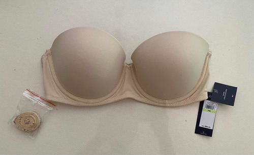 Corpiño Strapless Tommy Hilfiger Color Piel Nude Talle 34b