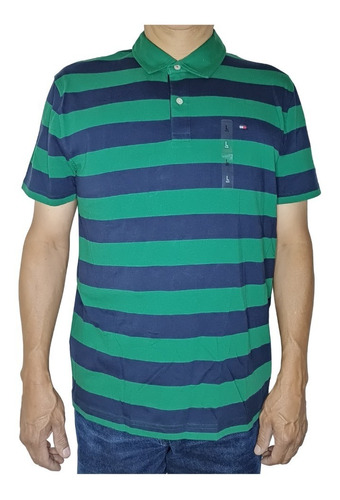 Playera Tipo Polo Tommy Hilfiger Para Hombre 100% Algodon