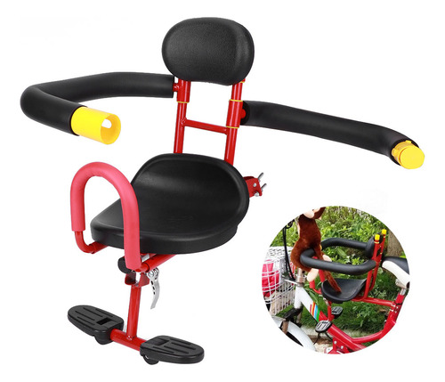 Asiento Delantero Para Niños De Bicicleta Coche Eléctrico En