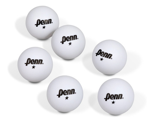 Penn Pelotas De Tenis De Mesa, 40 Mm Blanco 6pz