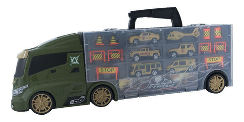 Caminhão Maleta Com Carrinhos - Exército - Yes Toys