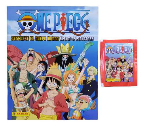 Album + Pack 20 Sobres Figuritas Panini One Piece Cromy